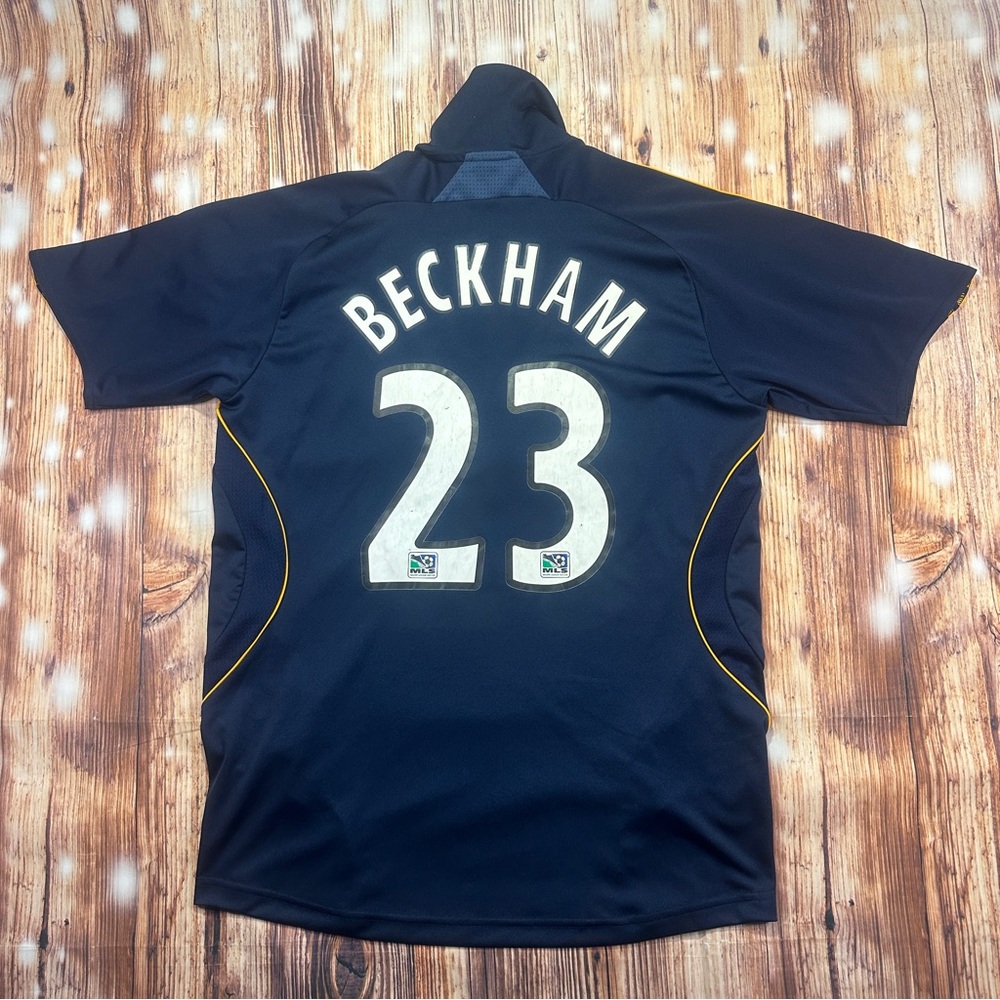 Adidas David Beckham LA Galaxy Soccer Men’s Jersey Size Large 2007 - Picture 13 of 16